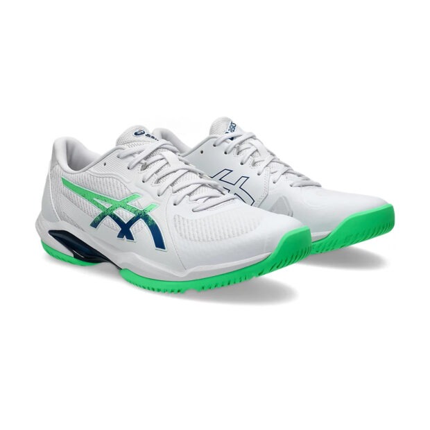 Asics Solution Swift FF2 Tennis Shoes (White/New Leaf) - Image 3