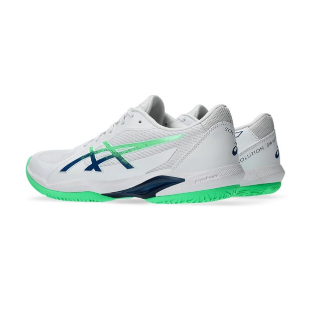 Asics Solution Swift FF2 Tennis Shoes (White/New Leaf) - Image 4