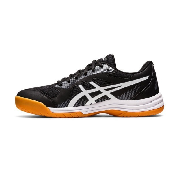 Asics Upcourt 5 Badminton Shoes (Black/White) - Image 2