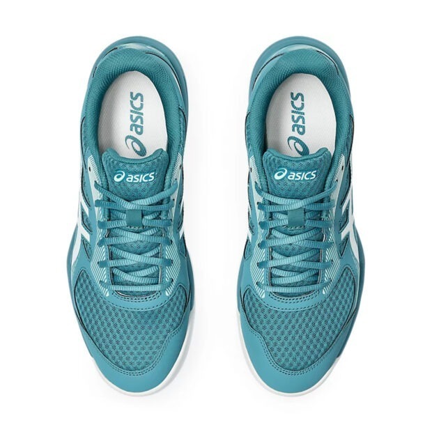 Asics Upcourt 5 Badminton Shoes (Blue Teal/White) - Image 6