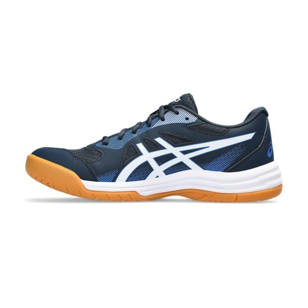 Asics Upcourt 5 Badminton Shoes (French Blue/White) - Image 2