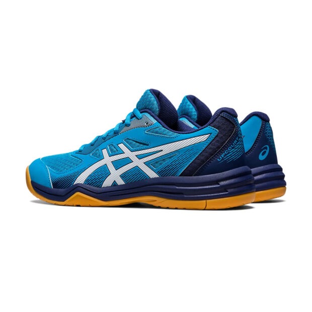 Asics Upcourt 5 Badminton Shoes (Island Blue/White) - Image 4