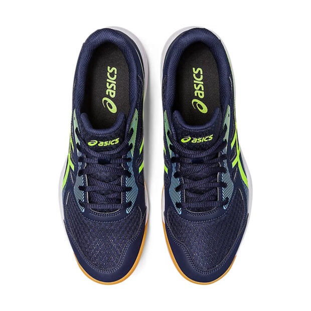 Asics Upcourt 5 Badminton Shoes (Midnight/Hazard Green) - Image 6