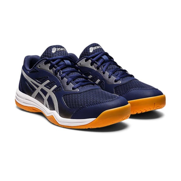 Asics Upcourt 5 Badminton Shoes (Peacoat/Pure Silver) - Image 3