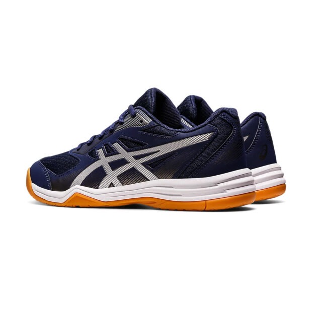 Asics Upcourt 5 Badminton Shoes (Peacoat/Pure Silver) - Image 4