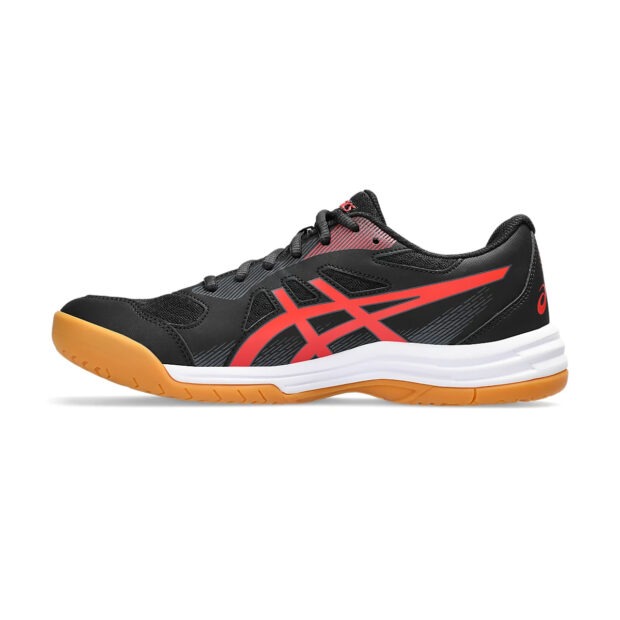 Asics Upcourt 5 Badminton Shoes (Red/Black) - Image 2