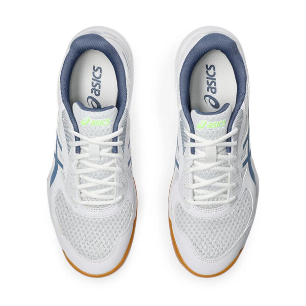 Asics Upcourt 5 Badminton Shoes (White/Denim Blue) - Image 6