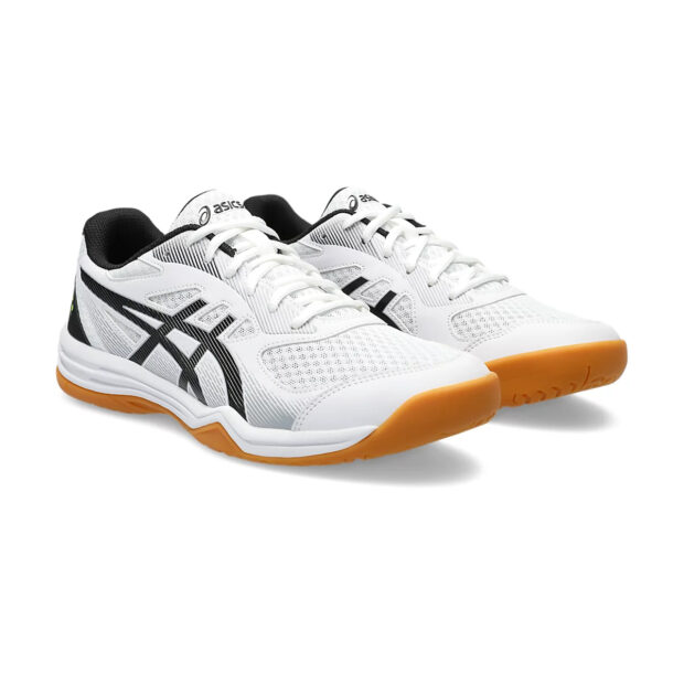 Asics Upcourt 5 Badminton Shoes (White/Safety Yellow) - Image 3