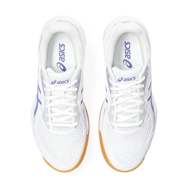 Asics Upcourt 5 Badminton Shoes (White/Violet) - Image 6