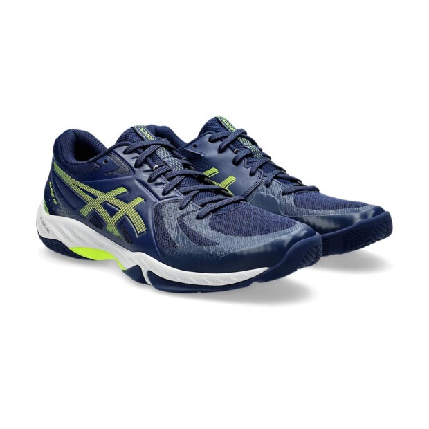 Asics Blade FF Court Shoes (Blue Expanse/Safety Yellow) - Image 3