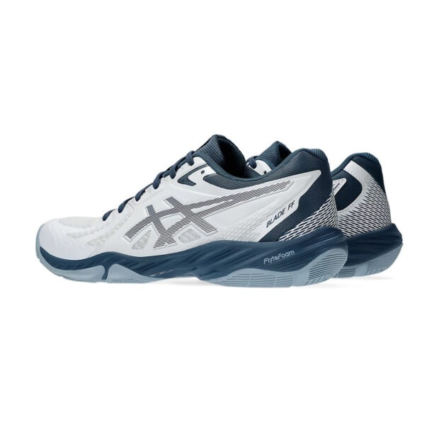 Asics Blade FF Court Shoes (White/Vintage Indigo) - Image 4