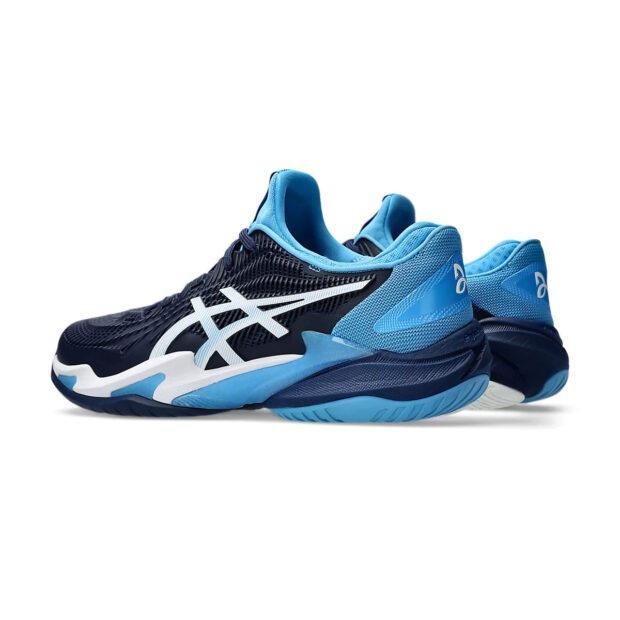 Asics Court FF 3 NOVAK Court Shoes (Blue Expanse/White) - Image 4