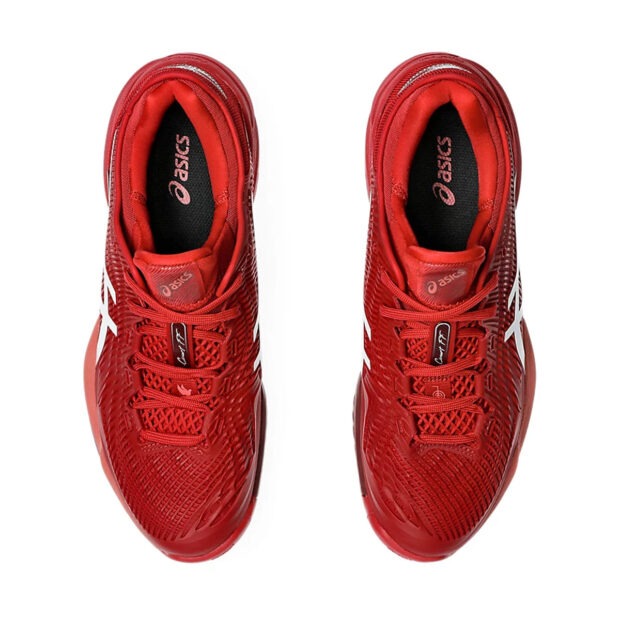 Asics Court FF 3 NOVAK Court Shoes (Cranberry/White) - Image 6