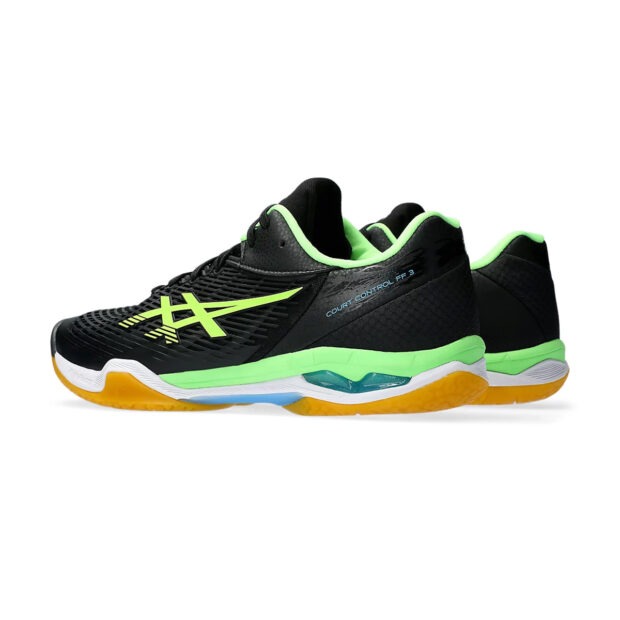 Asics Court Control FF 3 Court Shoes (Black/Lime Burst) - Image 4