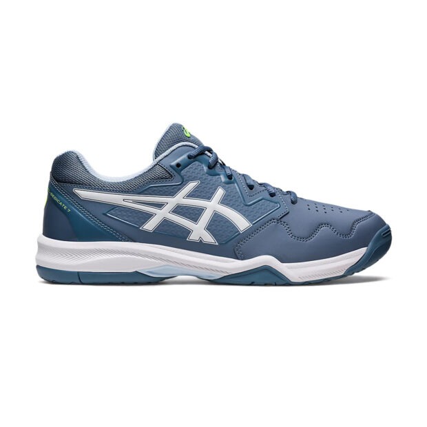 Asics Gel Dedicate 7 Court Shoes (Steel Blue/White)