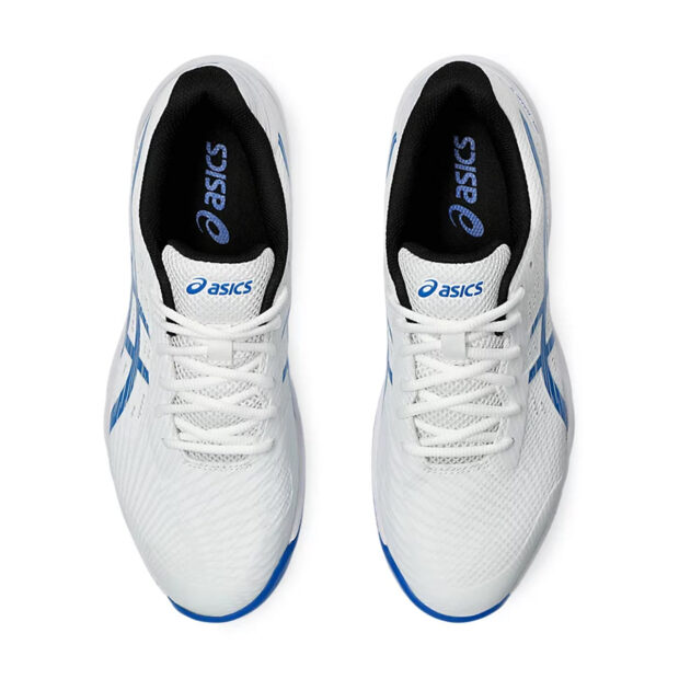 Asics Gel Game 9 Court Shoes (White/Tuna Blue) - Image 6