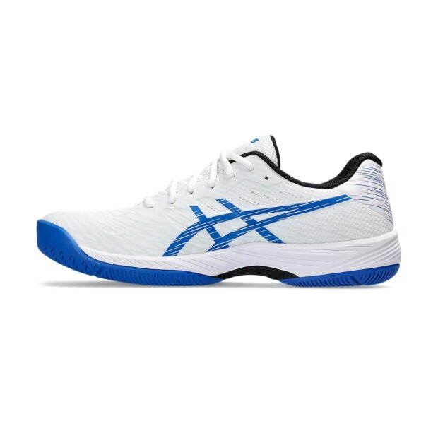 Asics Gel Game 9 Court Shoes (White/Tuna Blue) - Image 4