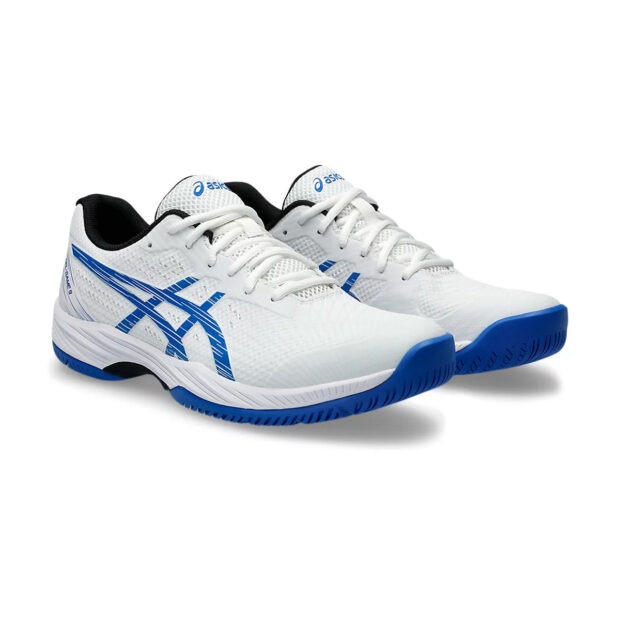 Asics Gel Game 9 Court Shoes (White/Tuna Blue) - Image 2