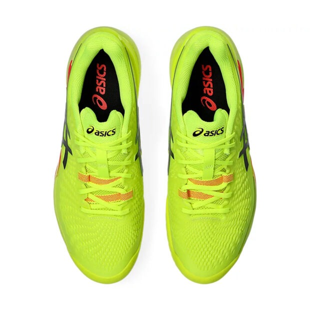 Asics Gel Resolution 9 Court Shoes Paris (Safety Yellow/Black) - Image 6