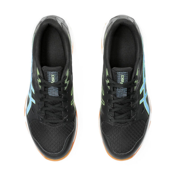 Asics Gel Rocket 11 Court Shoes (Black/Waterscape) - Image 6