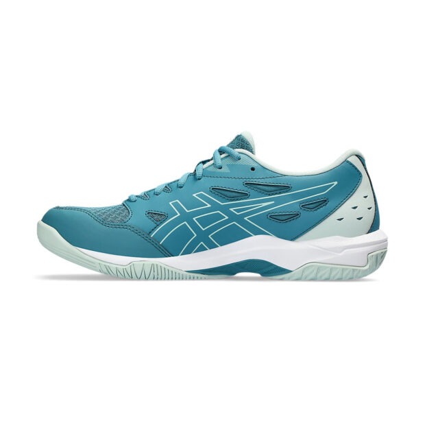 Asics Gel Rocket 11 Court Shoes (Blue Teal/Pale Mint) - Image 2