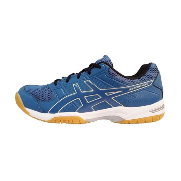 Asics Gel CourtMov+ Court Shoes (Azure/Butter) - Image 2