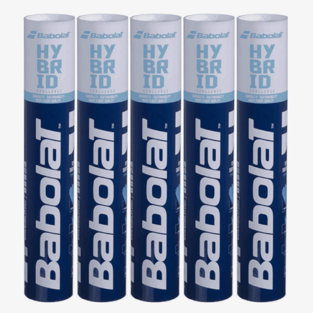 Babolat Hybrid Challenge (3-in-1) Badminton Shuttlecock (Pack of 5)