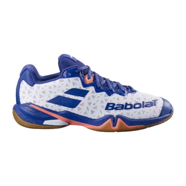 Babolat Shadow Tour 4 Badminton Shoes (White/Blue Navy) - Image 2