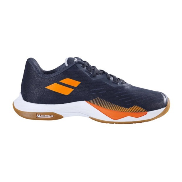 Babolat Shadow Tour 5 Badminton Shoes (Black/Orange) - Image 2