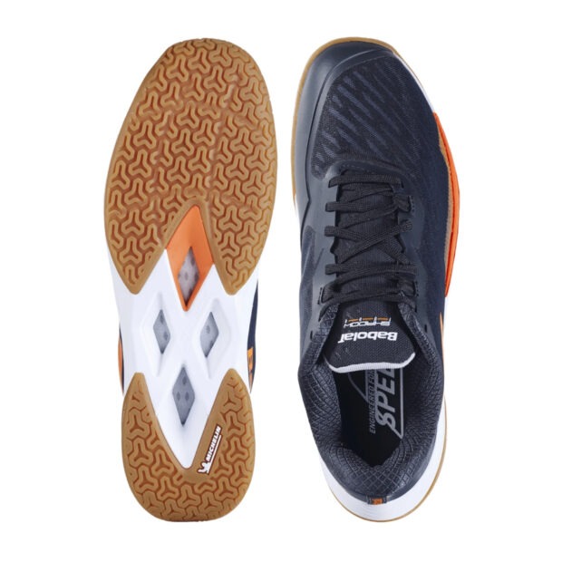 Babolat Shadow Tour 5 Badminton Shoes (Black/Orange) - Image 4