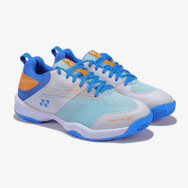 YONEX Power Cushion SHB 37 (White/Blue) Badminton Shoes - Image 2