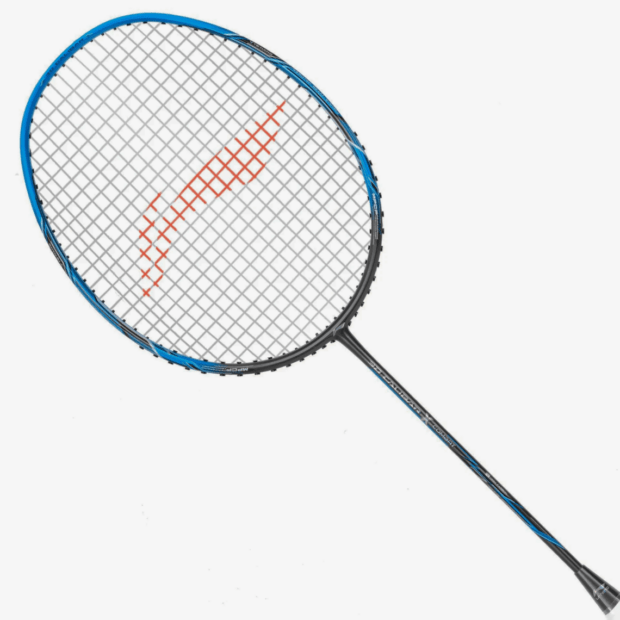 Li-Ning 3D CALIBAR X Combat (Charcoal/Blue) Badminton Racket - Image 4