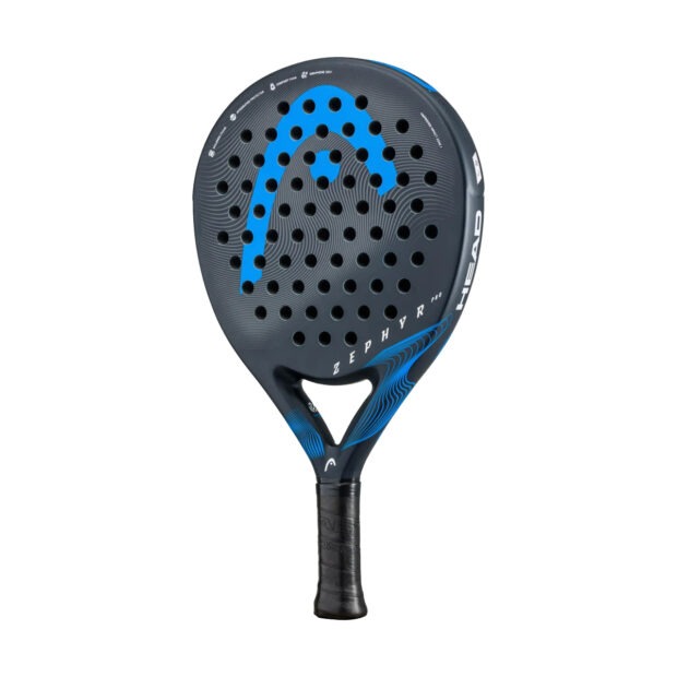 HEAD Zephyr Pro 2023 Padel Racquet (Black/Blue) - Image 2