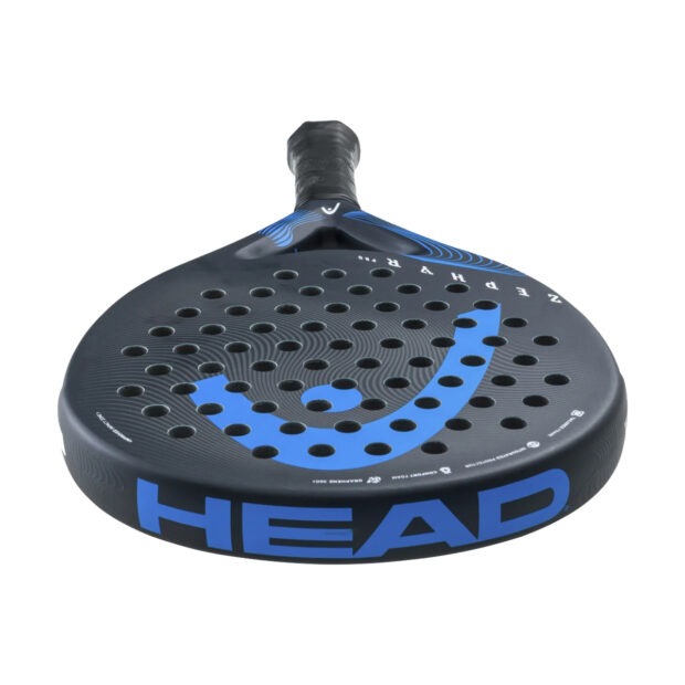 HEAD Zephyr Pro 2023 Padel Racquet (Black/Blue) - Image 5