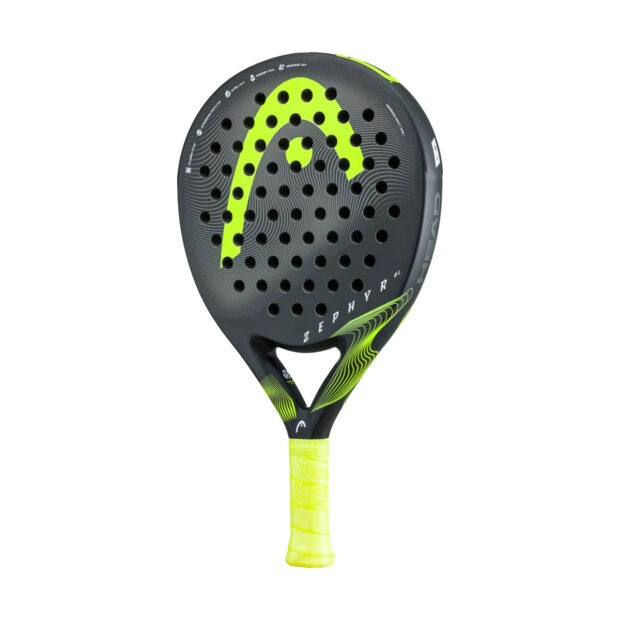 HEAD Zephyr UL 2023 Padel Racquet (Black/Green) - Image 2