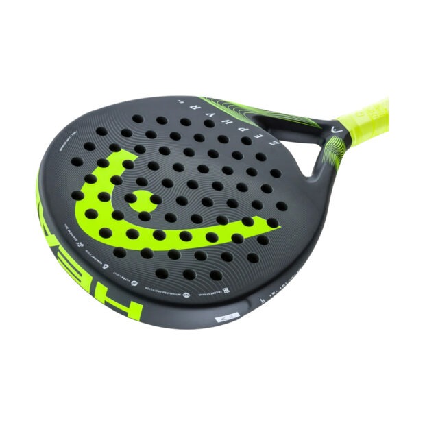 HEAD Zephyr UL 2023 Padel Racquet (Black/Green) - Image 4