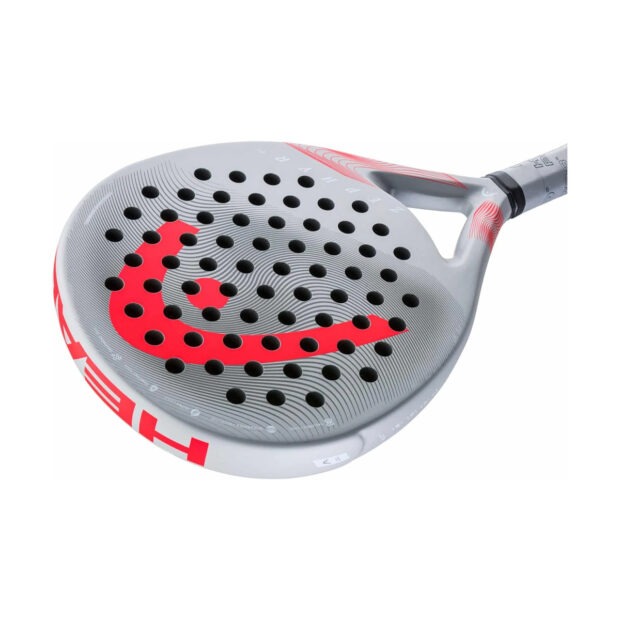 HEAD Zephyr UL 2023 Padel Racquet (Grey/Red) - Image 3