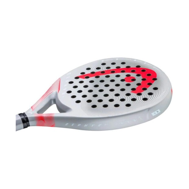 HEAD Zephyr UL 2023 Padel Racquet (Grey/Red) - Image 4