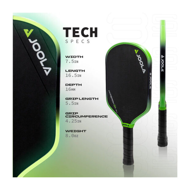 Joola Ben Johns Hyperion 3S Pickleball Paddle (16 mm) - Image 8