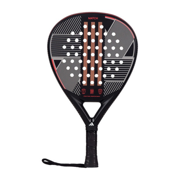 Adidas Match 3.3 Padel Racquet - (Black/Red)