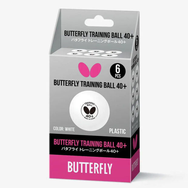 Butterfly 40+ Training Table Tennis Balls (Pack of 24)