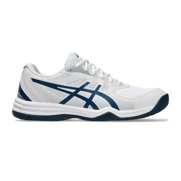 Asics Court Slide 3 Tennis Shoes (White/Mako Blue)