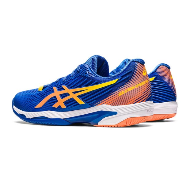 Asics Solution Speed FF 2 Novak Pack Tennis Shoes (Tuna Blue/Sun Peach) - Image 4