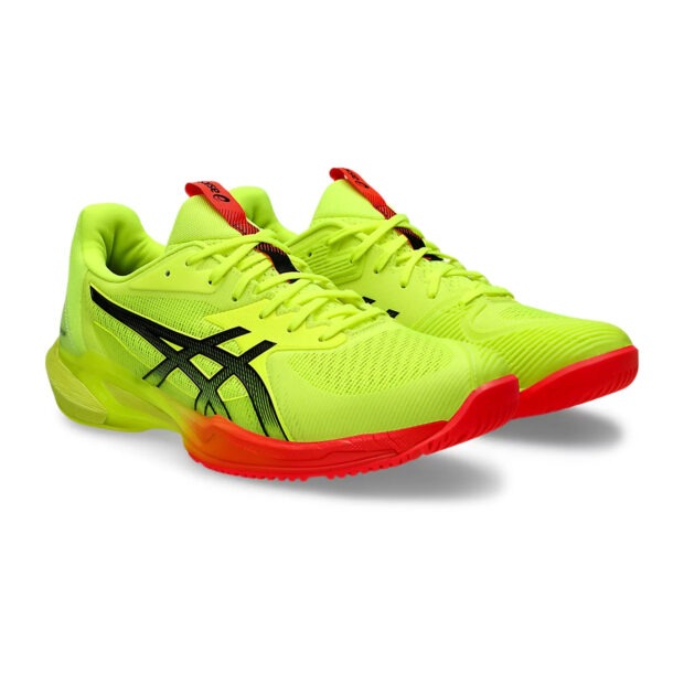 Asics Solution Speed FF3 PARIS Tennis Shoes (Safety Yellow/Black) - Image 3