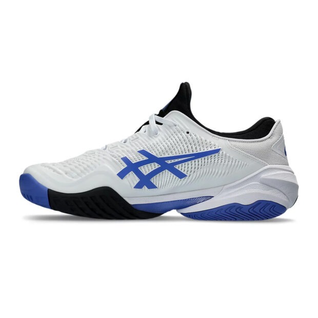 Asics Court FF3 Tennis Shoes (White/Sapphire) - Image 2