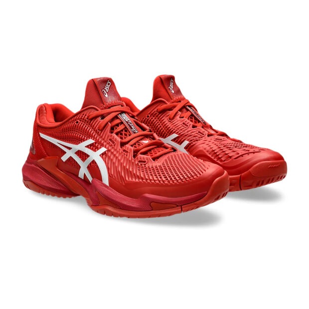 Asics Court FF3 Novak Tennis Shoes (Rust/White) - Image 3