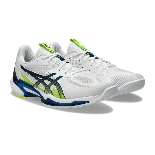 Asics Solution Speed FF3 Tennis Shoes (White/Mako Blue) - Image 3