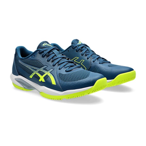 Asics Solution Swift FF2 Tennis Shoes (Mako Blue/Safety Yellow) - Image 3