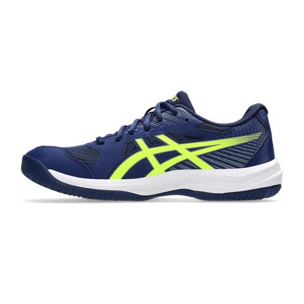 Asics Upcourt 6 Badminton Shoes (Blue Expanse/Safety Yellow) - Image 2