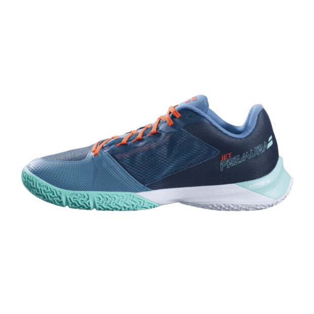 Babolat Jet Premura 2 Padel Shoes (Electric Green/Mandarin) - Image 2